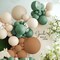 Green White Brown Balloon Garland Arch Kit, 160Pcs Sage Green White Sand Tan Brown Balloons for Birthday Bridal Baby Shower Gender Reveal Party Decorations